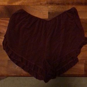 Maroon brandy shorts